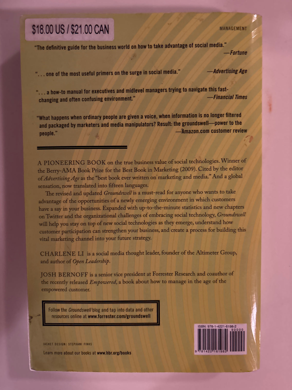 Groundswell: Winning In a World Transformed By Social Technologies,Expanded and Revised Edition by Charlene Li