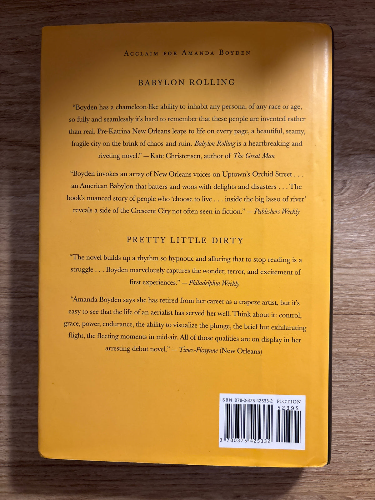 Babylon Rolling: A Novel (Vintage Contemporaries) by Amanda Boyden
