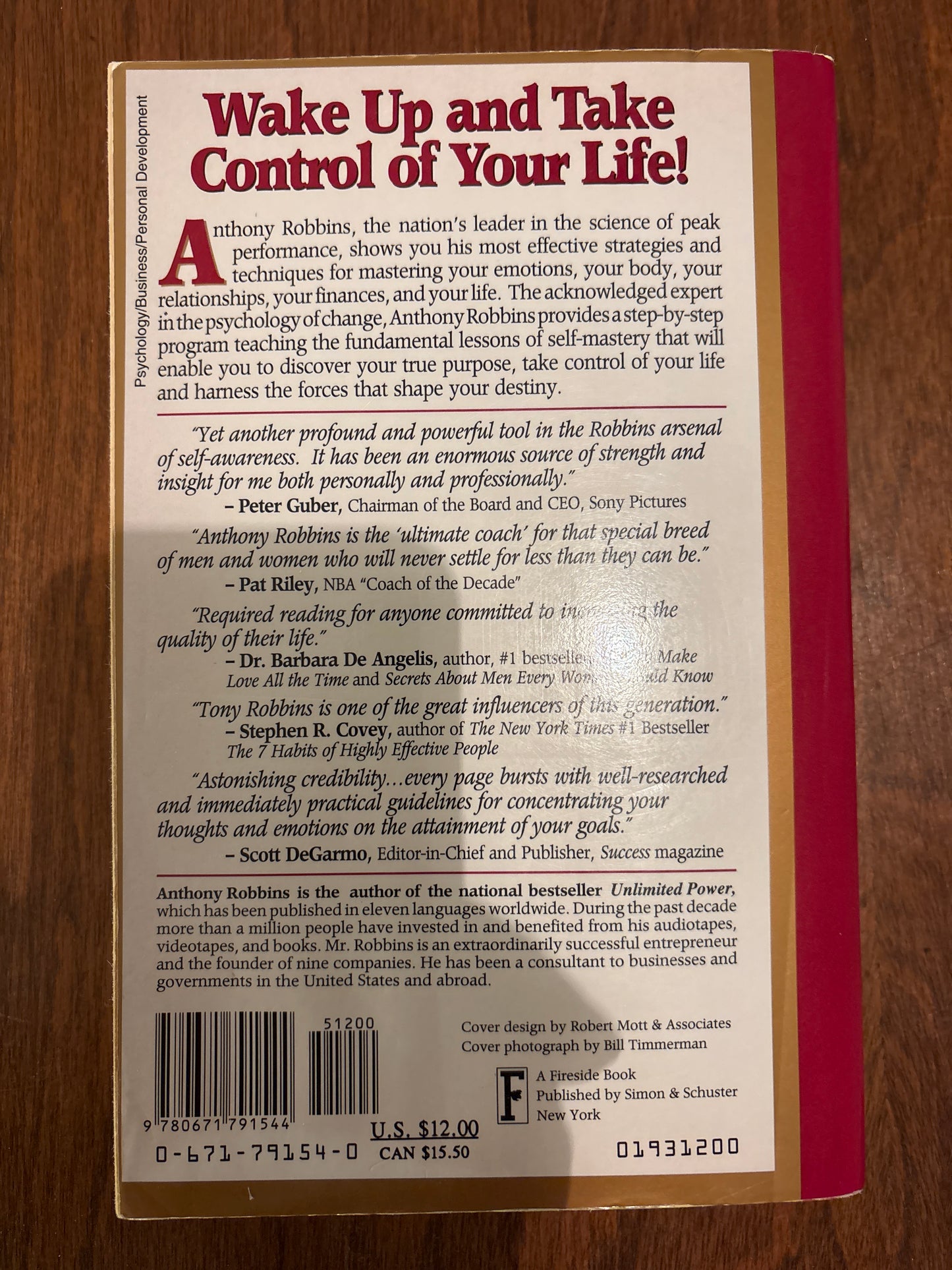 Awaken the Giant Within : How to Take Immediate Control of Your Mental, Emotional, Physical and Financial Destiny! by Anthony Robbins (Author)