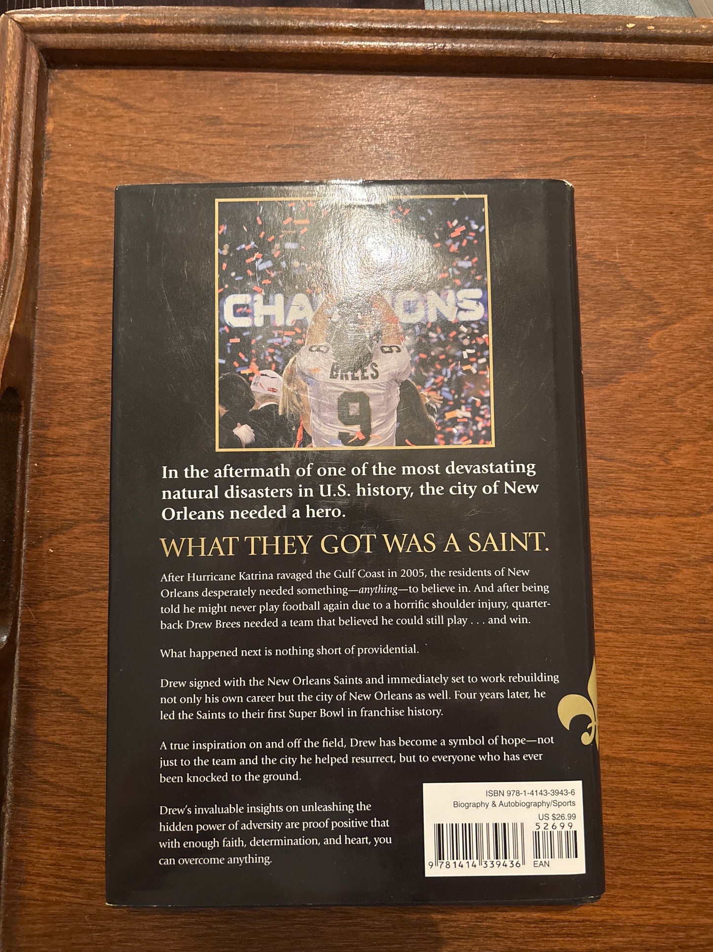 Coming Beck Stronger by Drew Brees