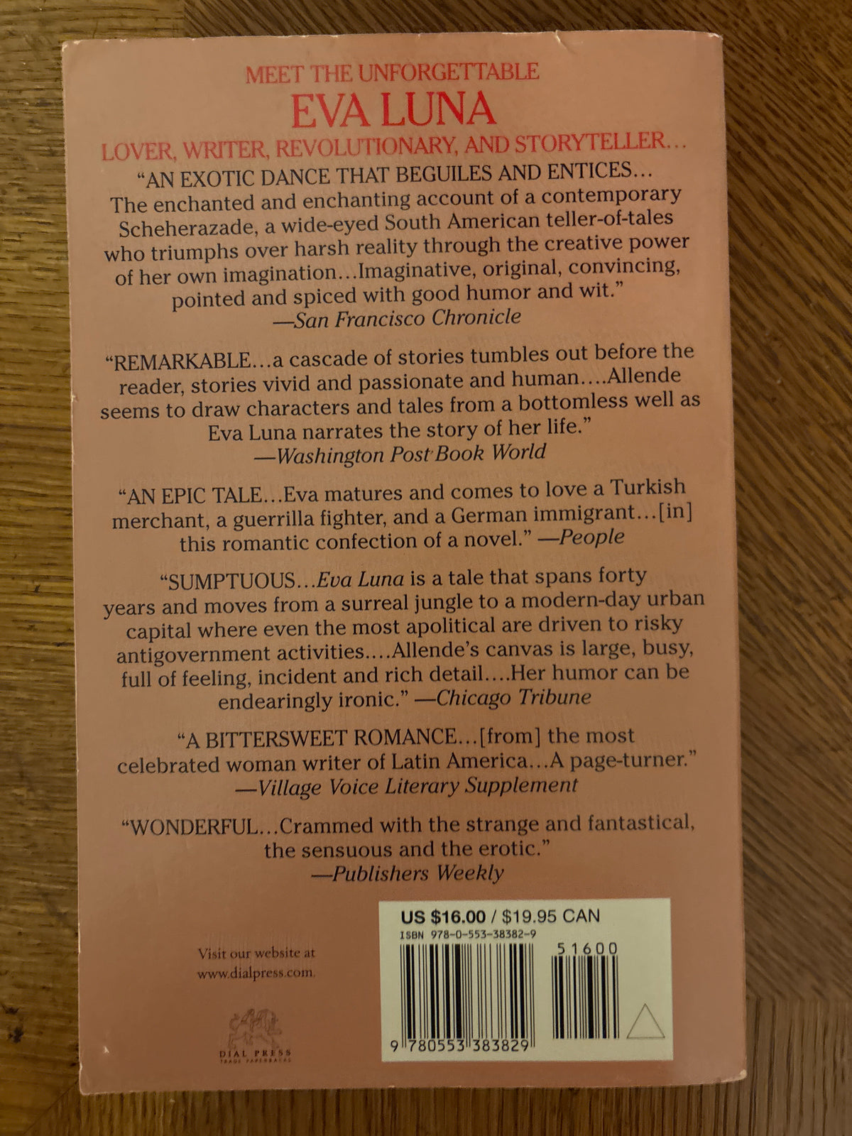 Eva Luna by Isabel Allende (Author) Format: Mass Market Paperback