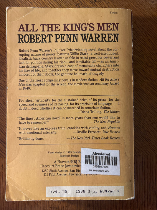 All the King’s Men by Robert Penn Warren