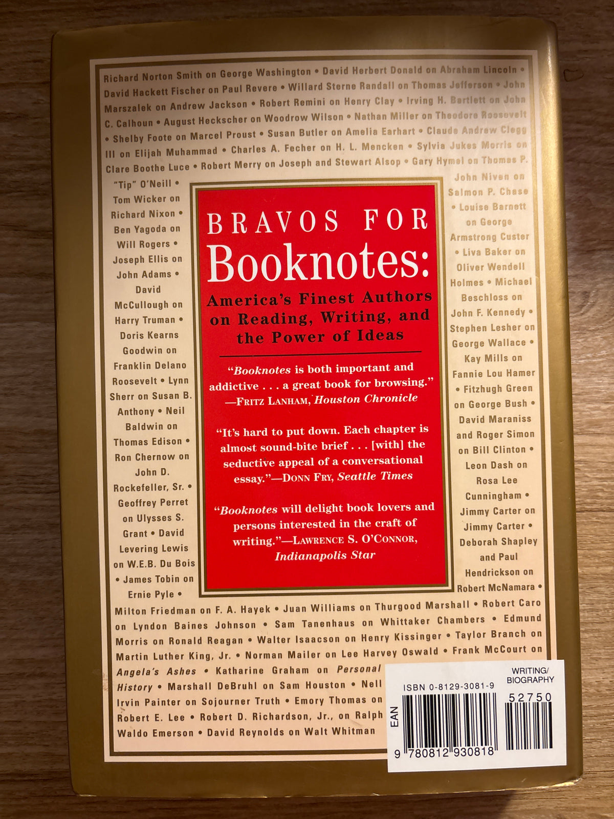 Booknotes : Life Stories : Notable Biographers on the People Who Shaped America by Brian Lamb