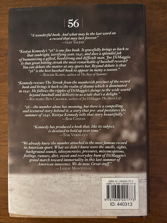 56: Joe DiMaggio and the Last Magic Number in Sports by Kostya Kennedy