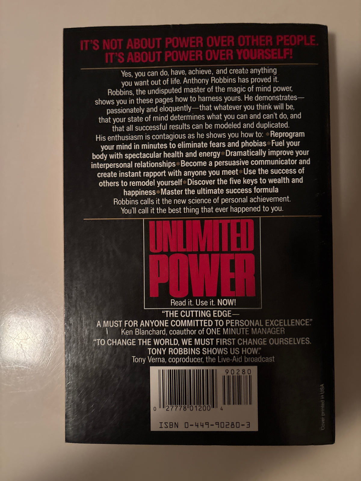 Unlimited Power - The Way To Peak Personal Achievement by Anthony Robbins