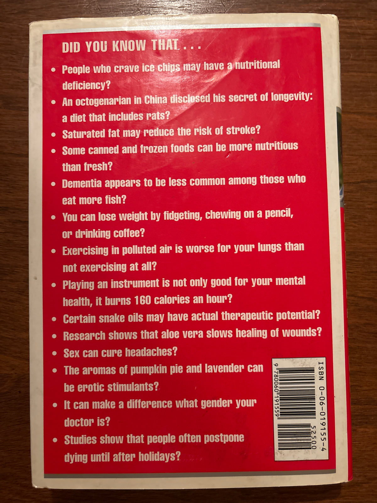 Eat, Drink, & Be Merry: America's Doctor Tells You Why the Health Experts are Wrong by Dean Edell (Author), David Schrieberg (Author) Format: Hardcover
