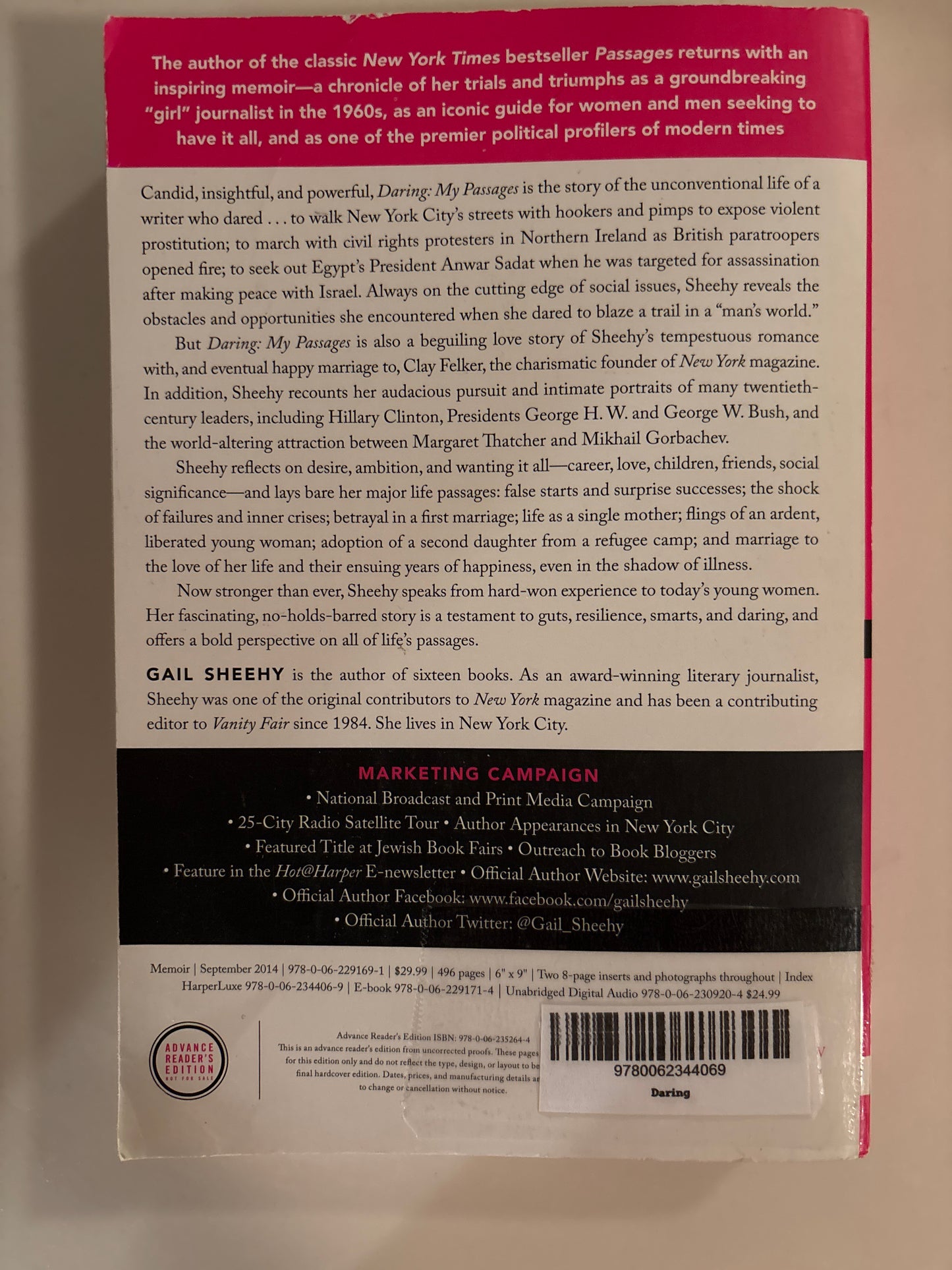 Daring: My Passages: A Memoir by Gail Sheehy |