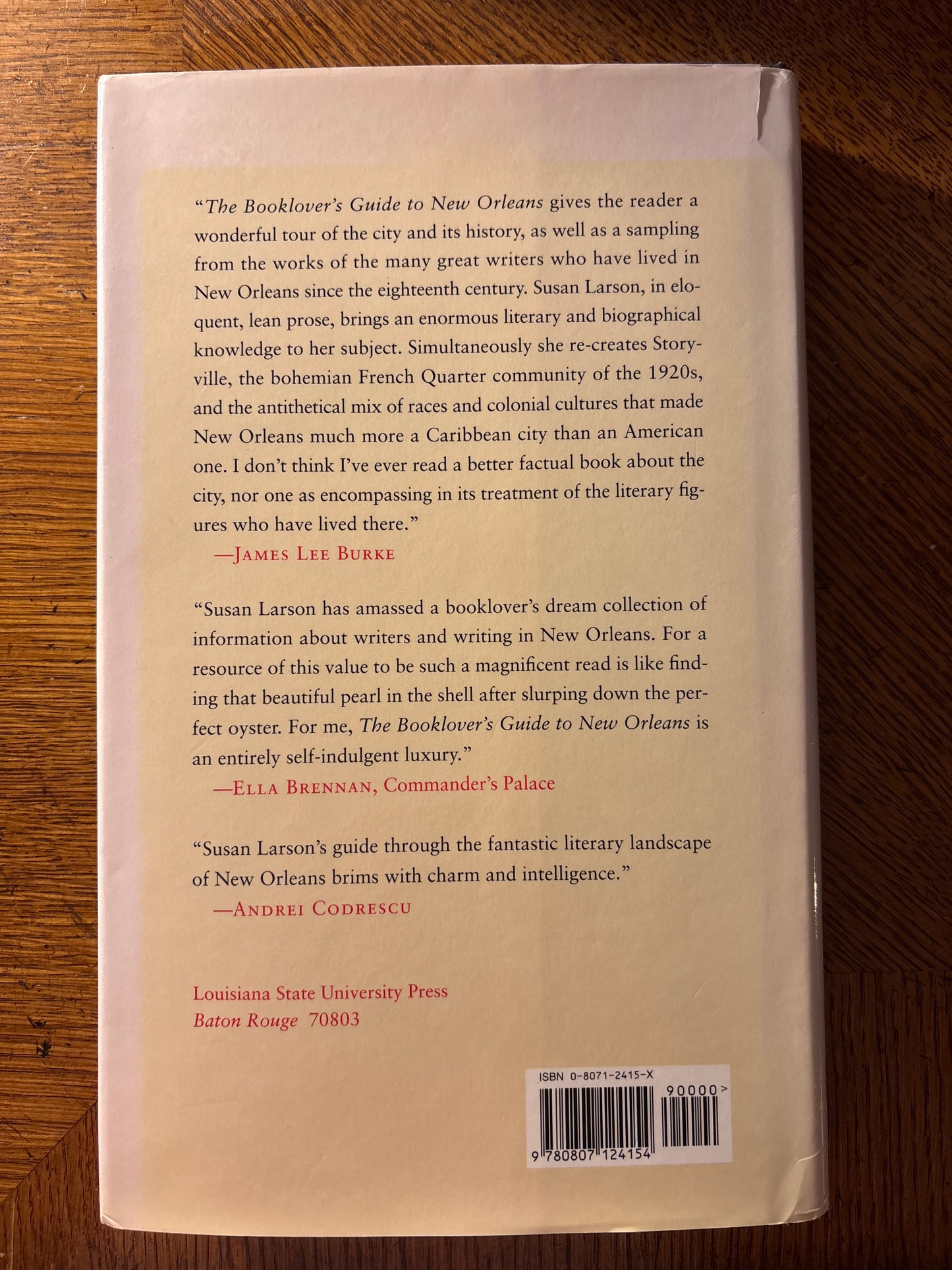 Booklover’s Guide to New Orleans, the by Susan Larson