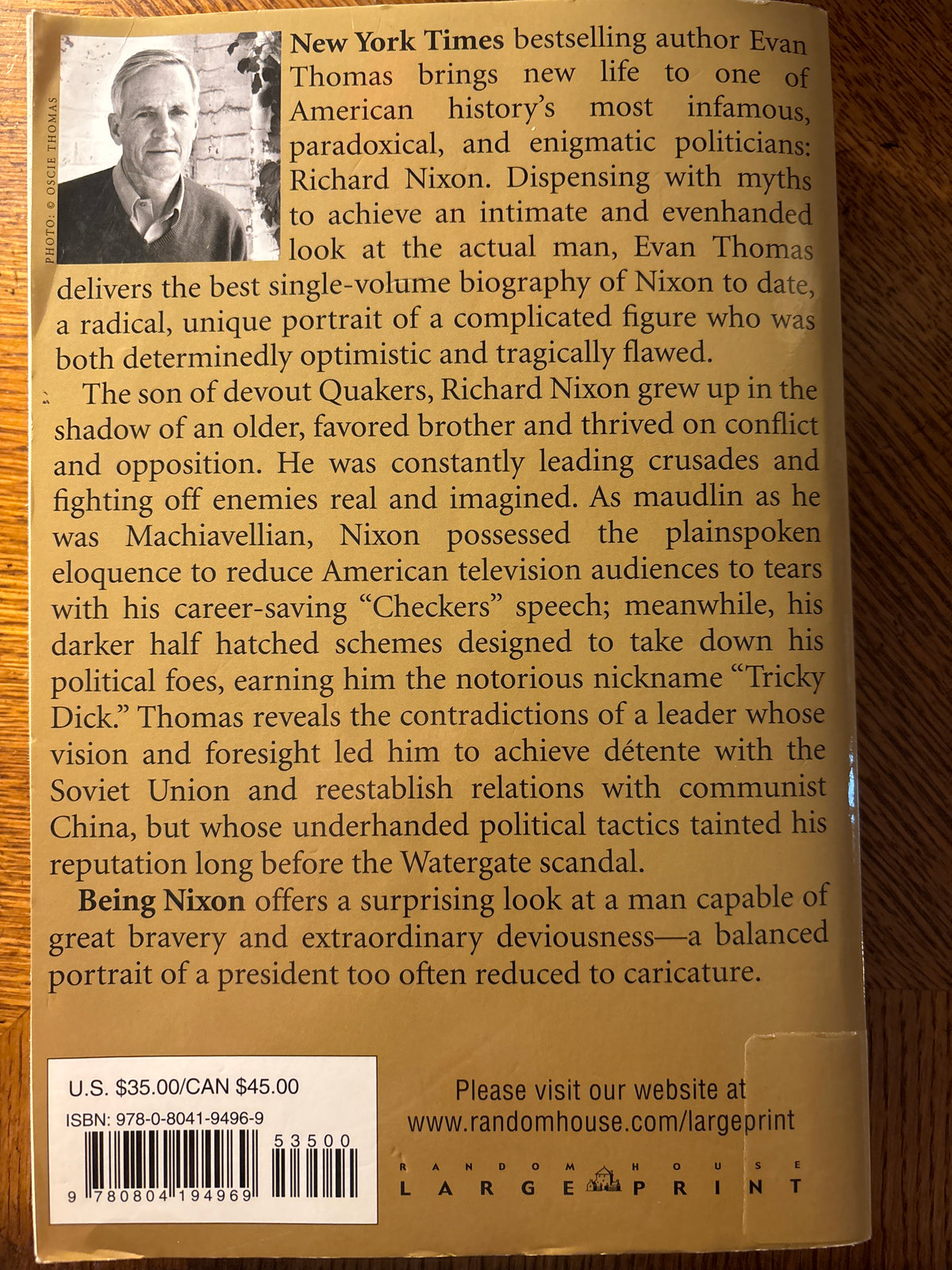 Being Nixon: A Man Divided Evan Thomas (Author)