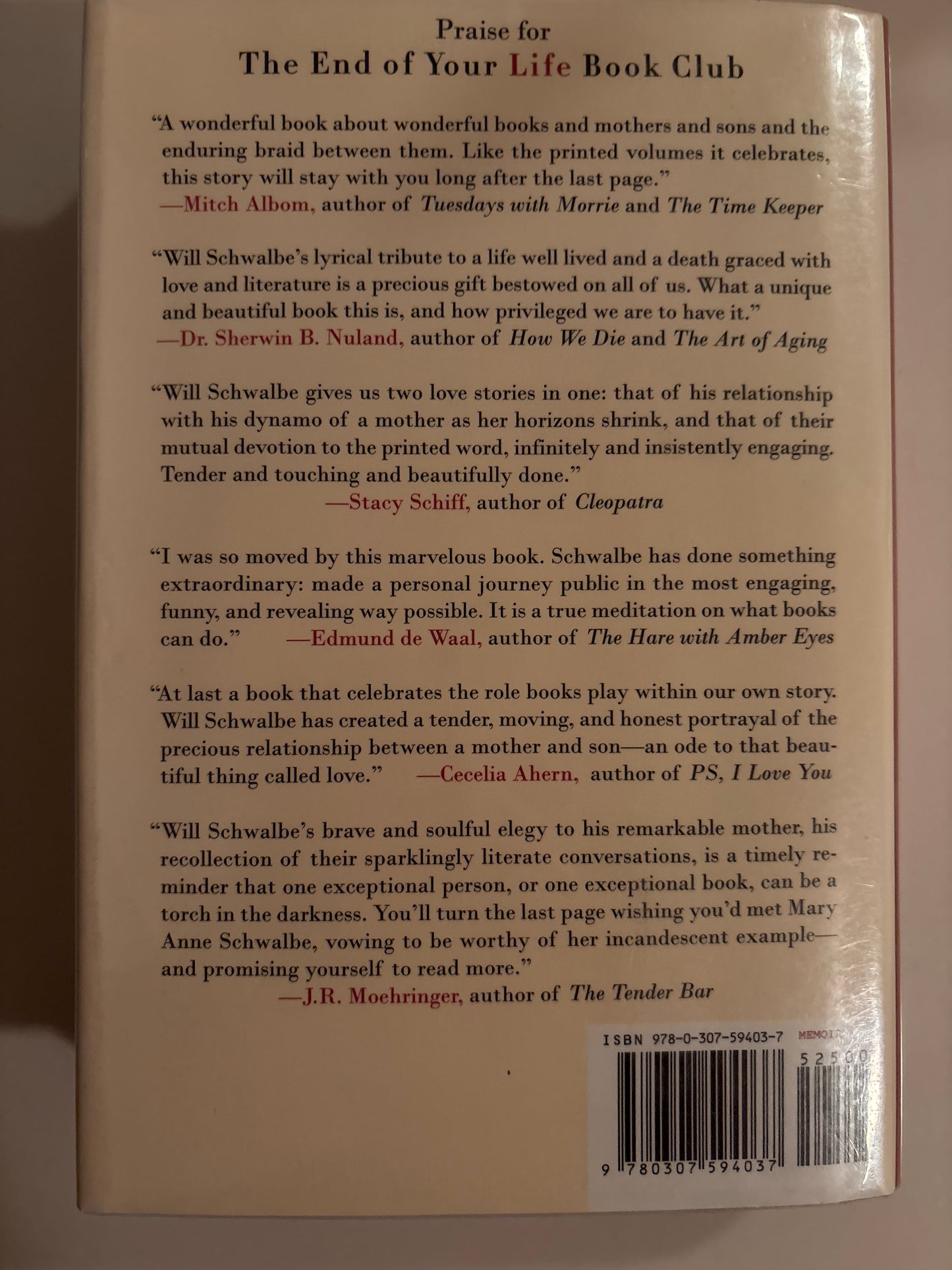 End of Your Life Book Club, the: A Memoir by Will Schwalbe