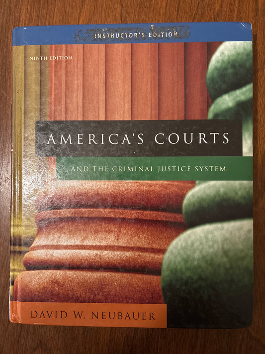 America's Courts and Criminal Justice System by David W. Neubauer (Author)