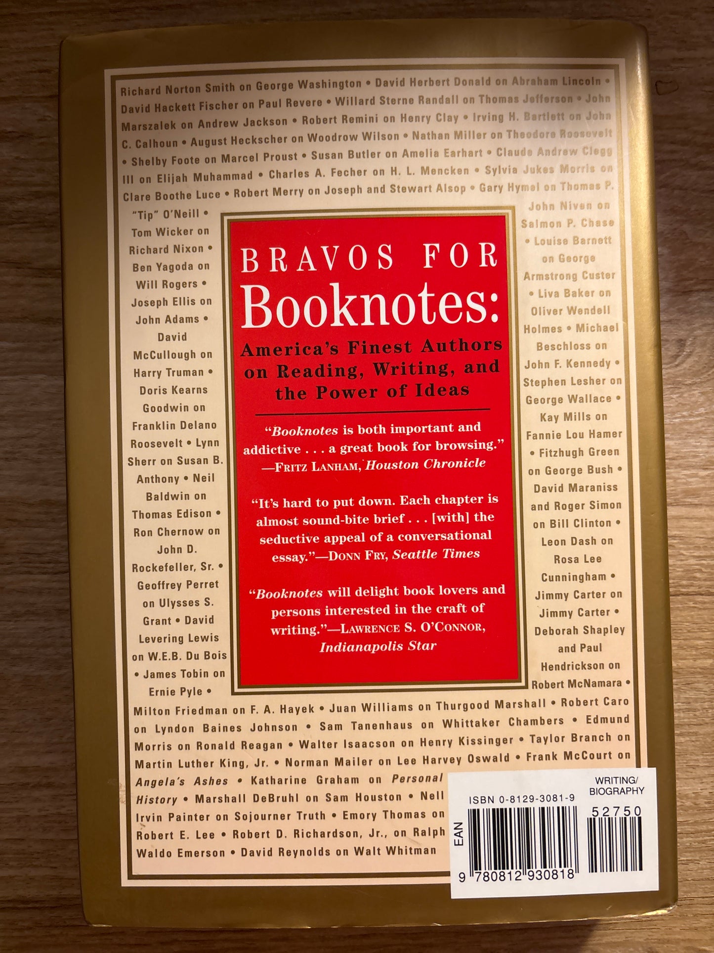 Booknotes : Life Stories : Notable Biographers on the People Who Shaped America by Brian Lamb