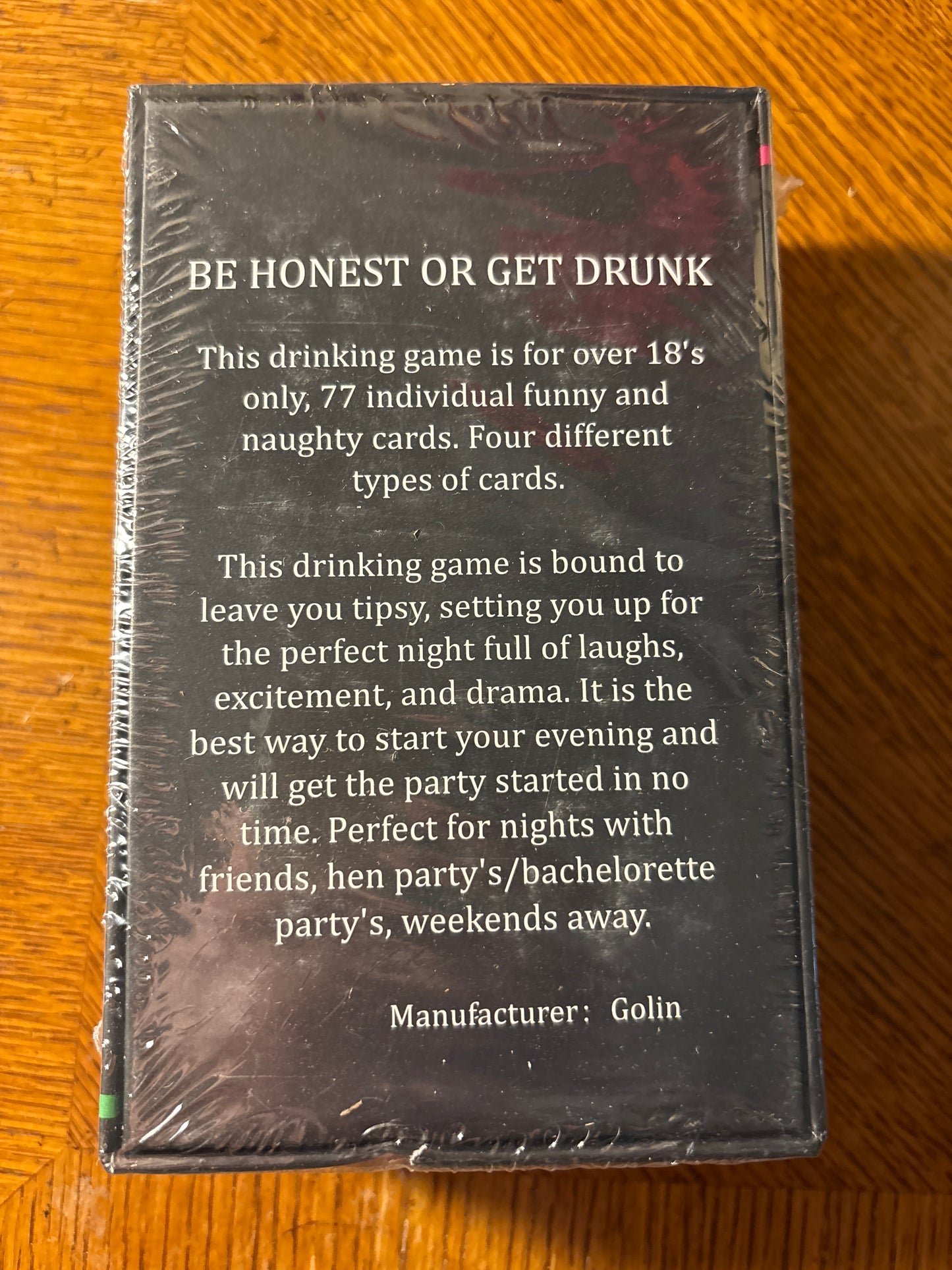 Be Honest or Get Drunk
