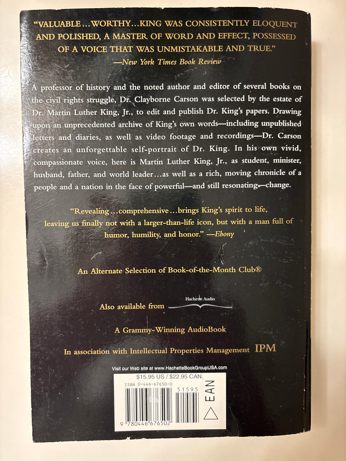 The Autobiography of Martin Luther King, Jr. by Clayborne Carson (Editor)